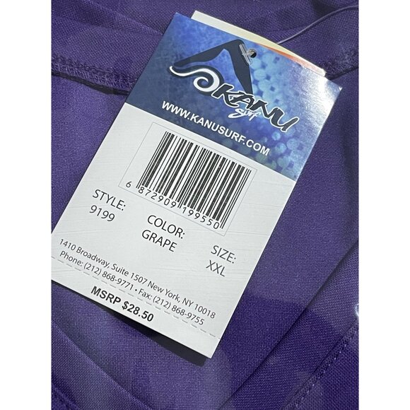 Kanu Surf Women's UPF 50+ Short Sleeved Active Swim Shirt Rashguard, XXL - Picture 9 of 10